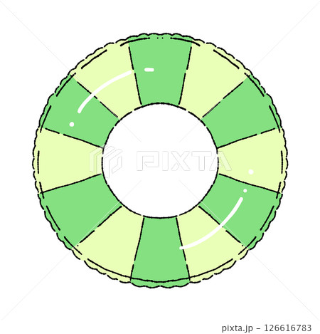 シンプルな浮き輪のイラスト シンプルな浮き輪のイラスト 126616783