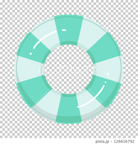 シンプルな浮き輪のイラスト 126616792