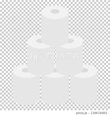 堆疊衛生紙的簡單插圖 堆疊衛生紙的簡單插圖 126616803