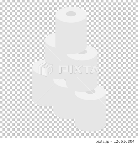 堆疊衛生紙的簡單插圖 堆疊衛生紙的簡單插圖 126616804