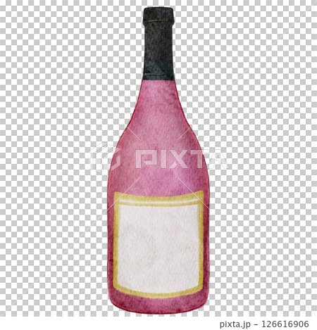 Wine red wine drink watercolor illustration 126616906