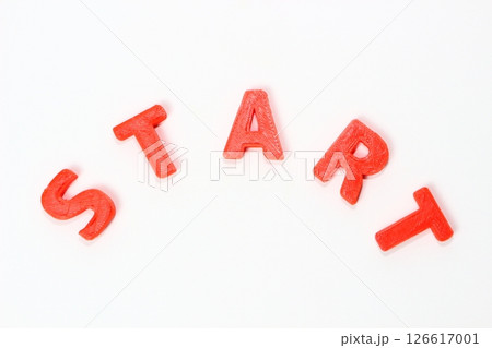 物事の開始を促す3Dプリント文字「START」 物事の開始を促す3Dプリント文字「START」 126617001