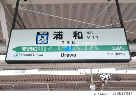 駅名標　浦和駅　京浜東北線　南行 126617034