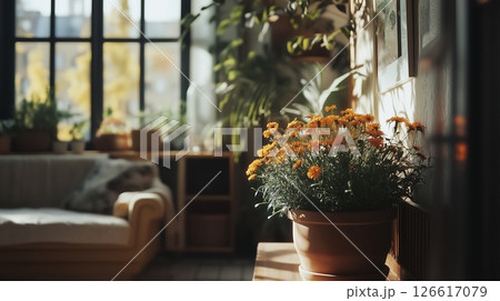 花の背景素材（Generative AI） 126617079