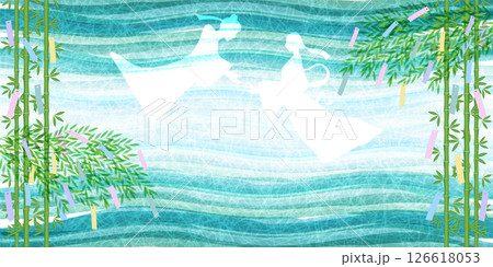 七夕　天の川　夏　背景 126618053