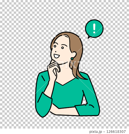 Image illustration of a woman in casual clothes 126618307