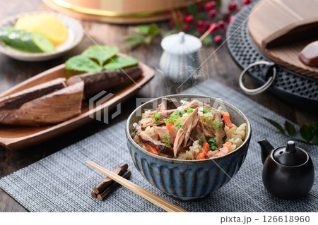 かつお生節の炊き込みごはん 126618960