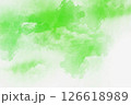 ライトグリーンの水彩タッチのアブストラクト　 126618989