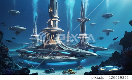 水中の未来都市 水中の未来都市 126619895