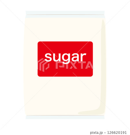 袋詰めの砂糖のイラスト 調味料シリーズ 袋詰めの砂糖のイラスト 調味料シリーズ 126620191