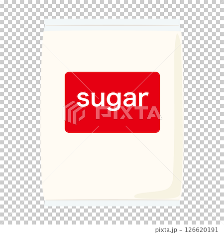 袋詰めの砂糖のイラスト 調味料シリーズ 袋詰めの砂糖のイラスト 調味料シリーズ 126620191
