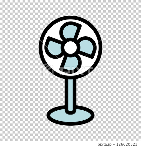 小電風扇圖標素材 126620323