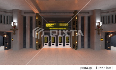 宇宙船内の会議室 126621061