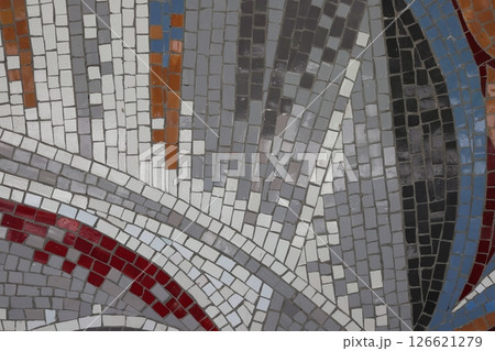 The background is made using mosaic masonry. The background is made using mosaic masonry. 126621279