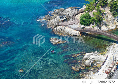 【韓国/江原道】韓国の東海岸  三陟･荘湖港の海 126621572