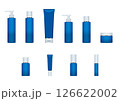 シンプルな青い基礎化粧品セット 126622002