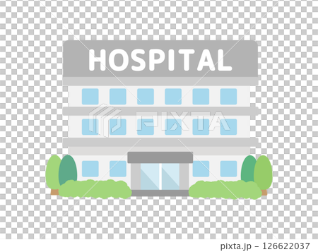 病院  建物  イラスト 126622037
