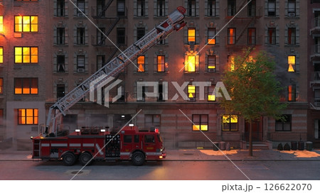 火災現場 126622070