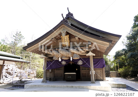 鳥取県 白兎神社の拝殿 126622107