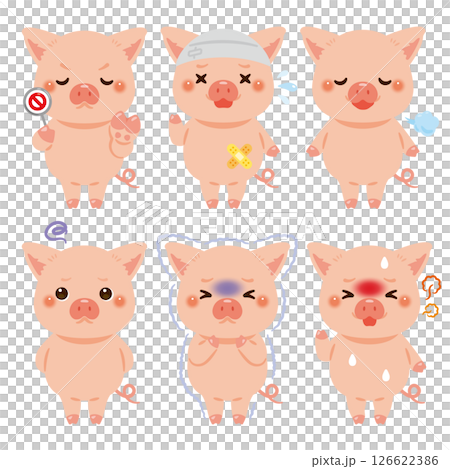 各州豬角色插圖集 126622386