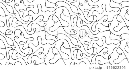 Pasta seamless pattern. Italian spaghetti background. Yellow japan ramen design. Chinese noodle texture. Doodle wavy line pattern. Hand drawn food bg. Vector illustration isolated on white background Pasta seamless pattern. Italian spaghetti background. Yellow japan ramen design. Chinese noodle texture. Doodle wavy line pattern. Hand drawn food bg. Vector illustration isolated on white background 126622393