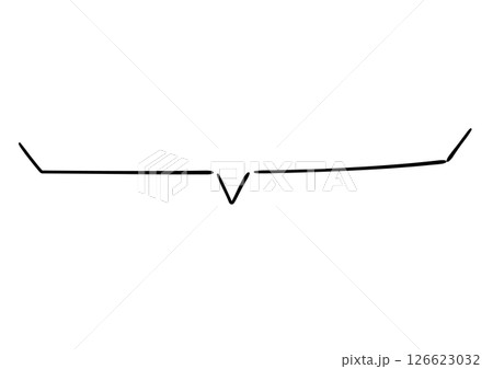 手書き風のふきだし単品　白塗りドット影付き 126623032