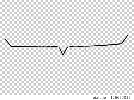手書き風のふきだし単品　白塗りドット影付き 126623032
