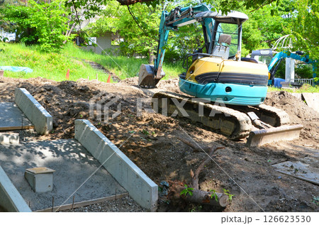 造園工事の風景 126623530