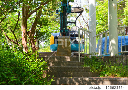 造園工事の風景 造園工事の風景 126623534
