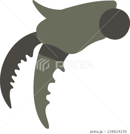 Single Pincer Claw Segment - Arthropod Limb Illustration 126624230