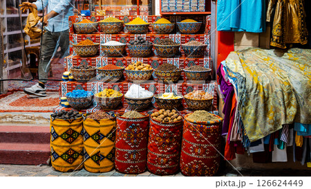 Spices at the market Muscat, Oman 126624449