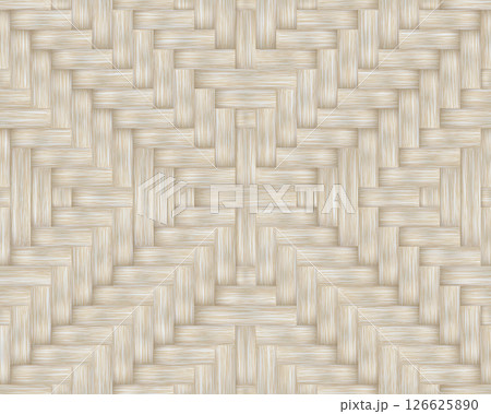 Cream white rattan square seamless bg 126625890