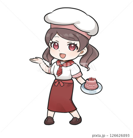 パティシエの女の子 126626893