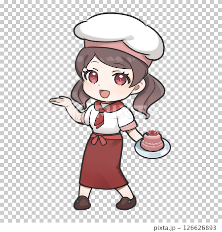 パティシエの女の子 126626893