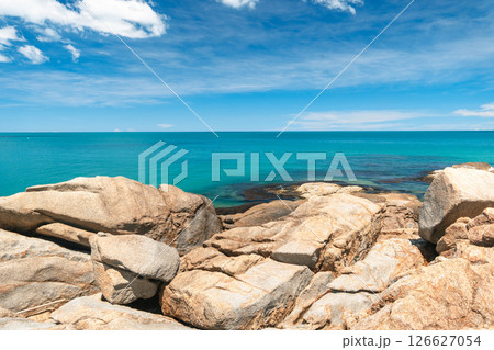 Summer Island view of a tropical island during the summer Summer Island view of a tropical island during the summer 126627054