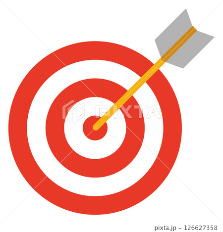 ターゲットと矢のアイコン 126627358