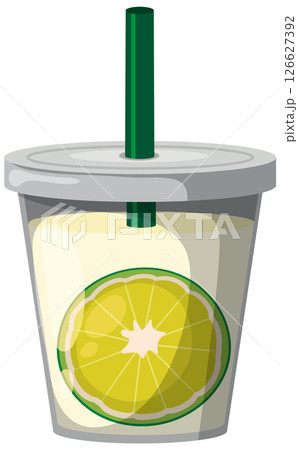 Refreshing Lemonade in a To-Go Cup 126627392