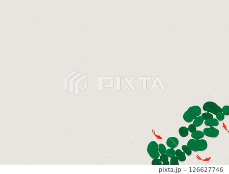 夏の和風背景（金魚）2025-4 126627746