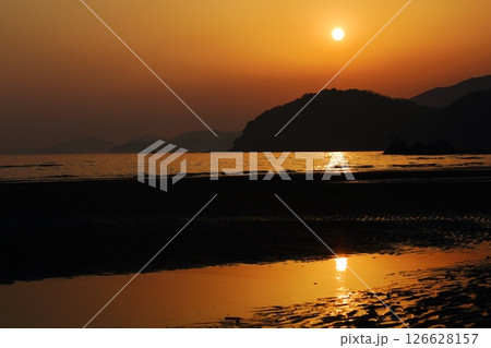 新舞子浜の夕景 新舞子浜の夕景 126628157