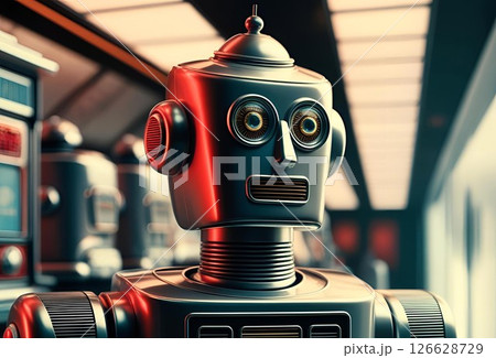 レトロなロボット 126628729