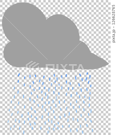雨雲のイラスト 126628765