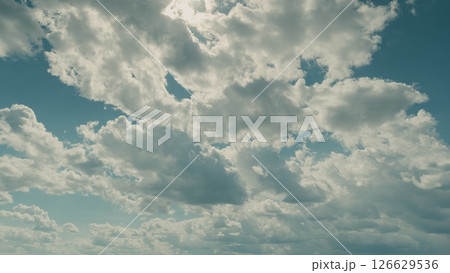 The Serene Sky adorned with beautiful Cloud Patterns today is truly breathtaking Time lapse. 126629536