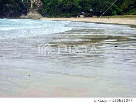 春の渚の淡い色模様 126631077