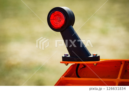 Red light lamp, detail of industry machine 126631834