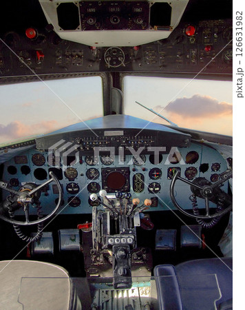 Old cockpit Old cockpit 126631982