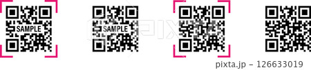 QRコードのイメージサンプルイラストアイコン 126633019