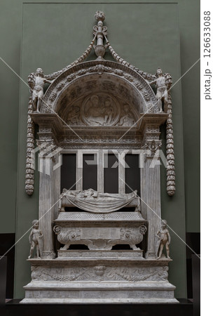 The tomb of Carlo Marsuppini Displayed in The Victoria and Albert Museum. 126633088