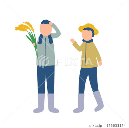 米農家のイラスト 126633134