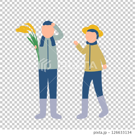 米農家のイラスト 126633134