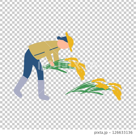 米農家のイラスト 126633136